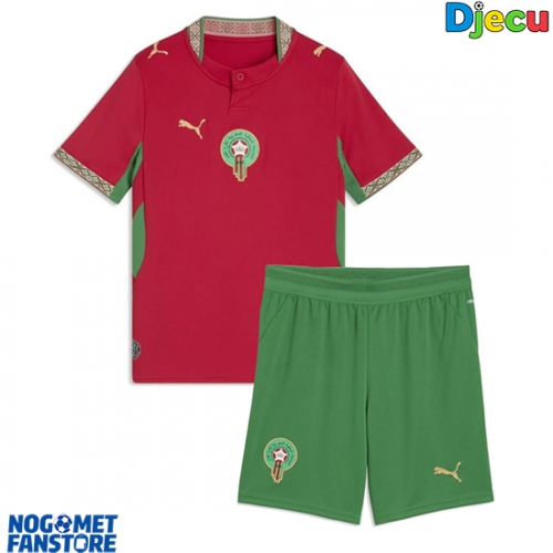 Maroko Domaci Dres za djecu SP 2026 Kratak Rukav (+ Kratke hlače)